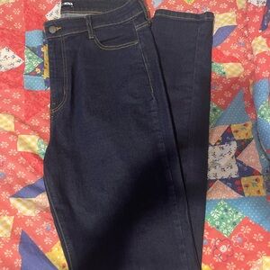 Fashion Nova Women's Deep Blue Skinny Jeans